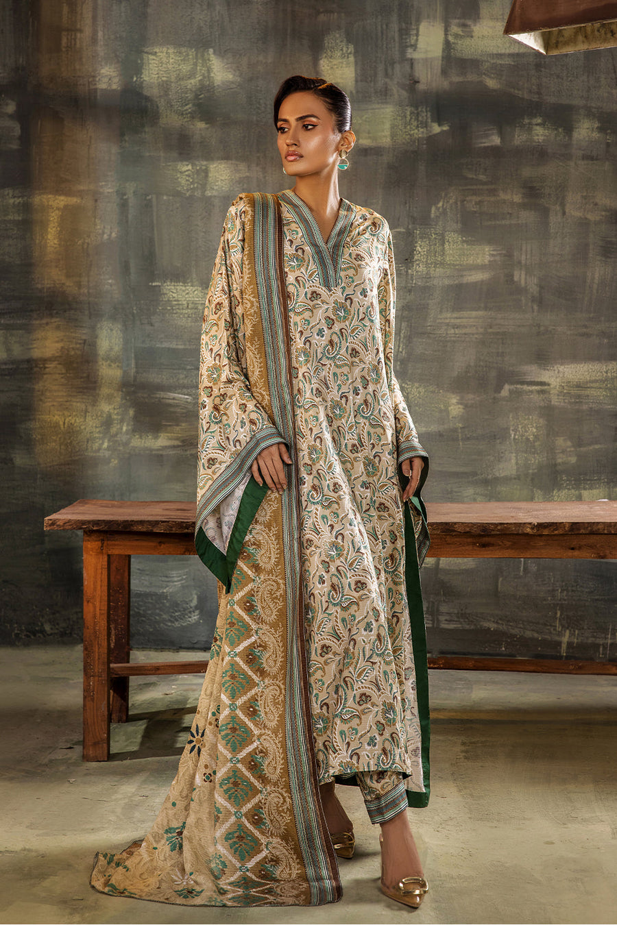 Melora by Safwa Digital Printed Doria Viscose Unstitched 3Pc Suit MLO-08