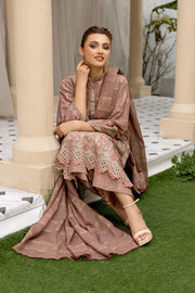 Safwa Cherie Fine Embroidered Lawn Unstitched 3Pc Suit CHS-09