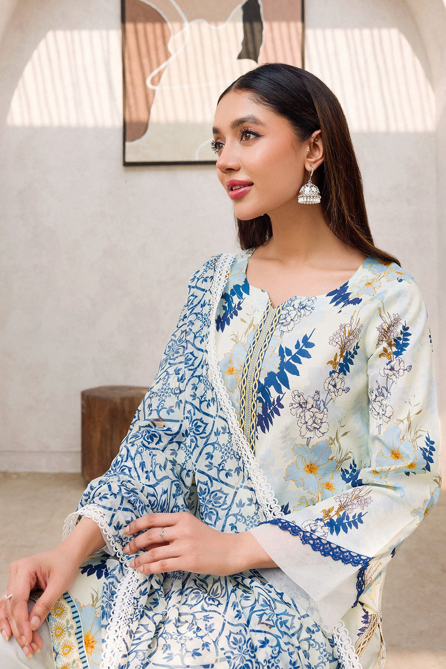 Rang by Motifz Digital Printed Lawn Unstitched 3Pc Suit 4603-ALARA
