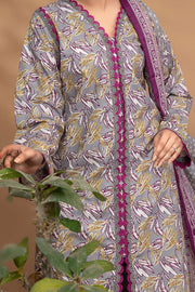 Ixora by Safwa Fine Printed Doria Lawn Unstitched 3Pc Suit ICS-32