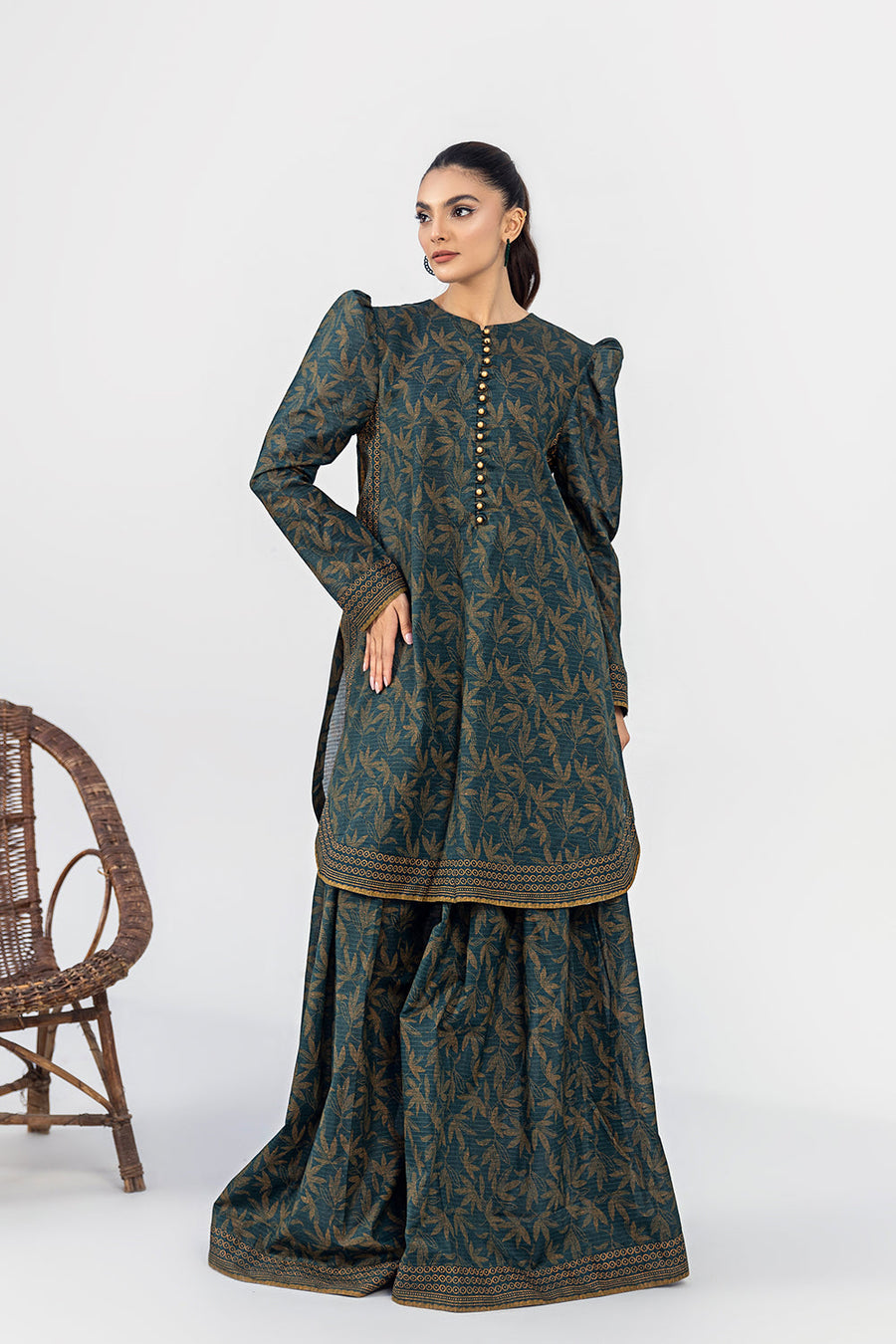 Safwa Orla Unstitched Printed Lawn 2Piece Suit - OR 95