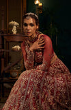 Fabiha Fatima Mehar-o-Maah Embroidered Net Unstitched 3Pc Suit - RUBY