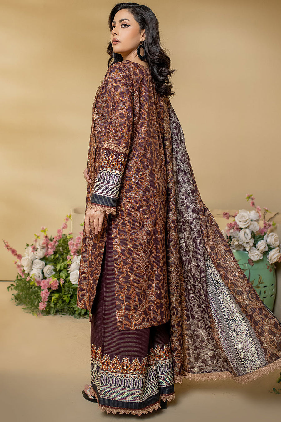 ASK-12 - SAFWA AMORA MASURI KHADDAR 3 PIECE COLLECTION