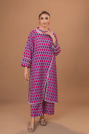 Safwa Printed Lawn Pret 2Pc Suit (Shirt/Trouser) P000433