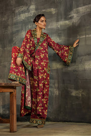 Melora by Safwa Digital Printed Doria Viscose Unstitched 3Pc Suit MLO-09
