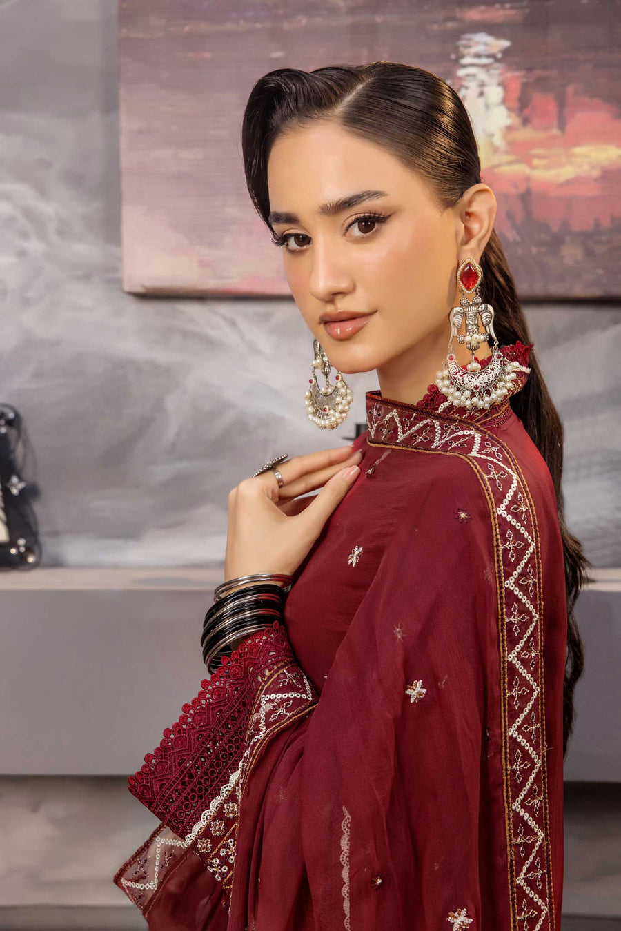 Zarya by Safwa Embroidered Viscose Unstitched 3Pc Suit ZAR-07