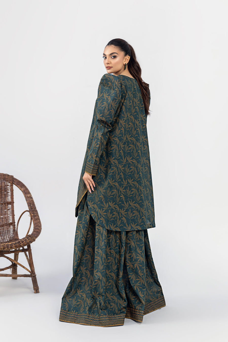 Safwa Orla Unstitched Printed Lawn 2Piece Suit - OR 95