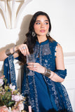Neeshay Dastaan Embroidered Chiffon Unstitched 3Pc Suit - Aabirah