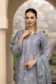 Safwa Cherie Fine Embroidered Lawn Unstitched 3Pc Suit CHS-10