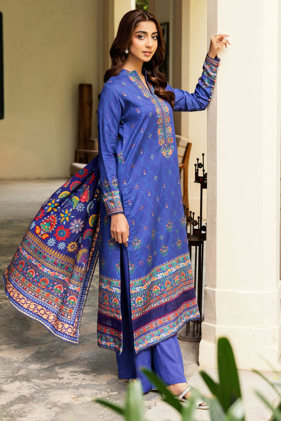 Rang by Motifz Digital Printed Linen Unstitched 3Pc Suit 4922-SEMAAD