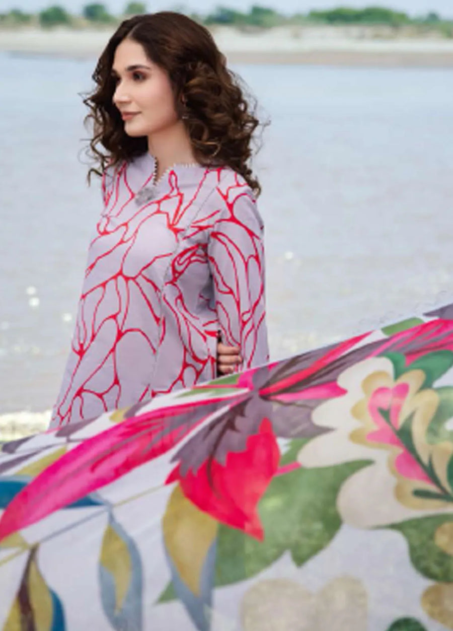 Maria.B M.Basics Embroidered Lawn Unstitched 3Pc Suit MB-04A