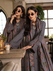 Noor by Saadia Asad Printskhaas Embroidered Linen Unstitched 3Pc Suit D-04A