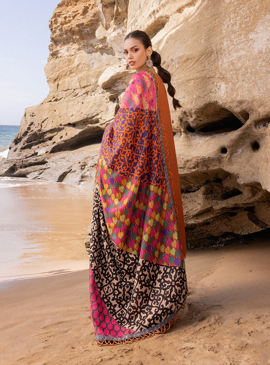 Zainab Chottani Embroidered Chikankari Lawn Unstitched 3Pc Suit D-04A Naysa