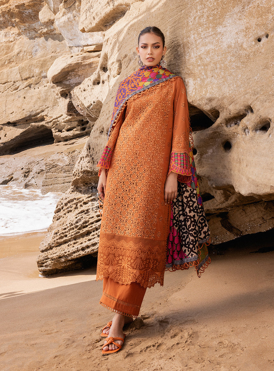 Zainab Chottani Embroidered Chikankari Lawn Unstitched 3Pc Suit D-04A Naysa