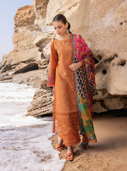 Zainab Chottani Embroidered Chikankari Lawn Unstitched 3Pc Suit D-04A Naysa