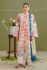 Coco by Zara Shahjahan Prints Unstitched Lawn 3Pc Suit D-04A Elvo