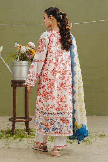 Coco by Zara Shahjahan Prints Unstitched Lawn 3Pc Suit D-04A Elvo
