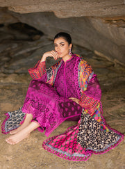 Zainab Chottani Embroidered Chikankari Lawn Unstitched 3Pc Suit D-04B Naysa