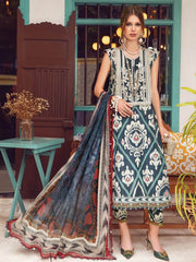 Maria B Mprints Fall Edit Unstitched Cambric 3Pc Suit MPT-1904-B