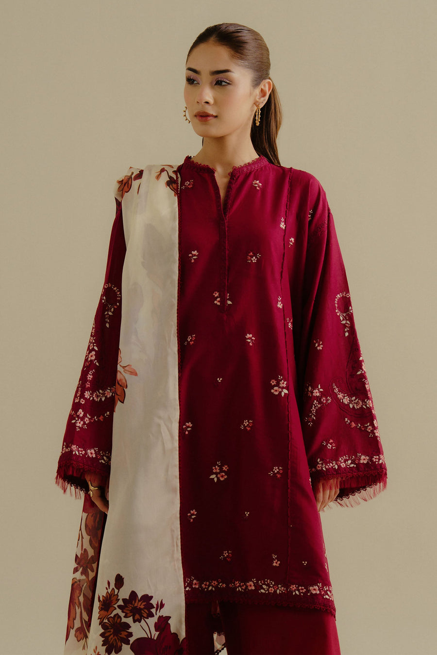 Coco by Zara Shahjahan Embroidered Lawn Unstitched 3Pc Suit 04B-YANA