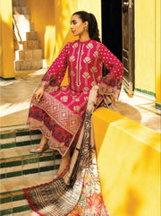 Zainab Chottani Embroidered Chikankari Lawn Unstitched 3Pc Suit D-04B Aanya