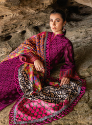 Zainab Chottani Embroidered Chikankari Lawn Unstitched 3Pc Suit D-04B Naysa