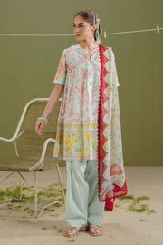 Coco by Zara Shahjahan Prints Unstitched Lawn 3Pc Suit D-04B Elvo