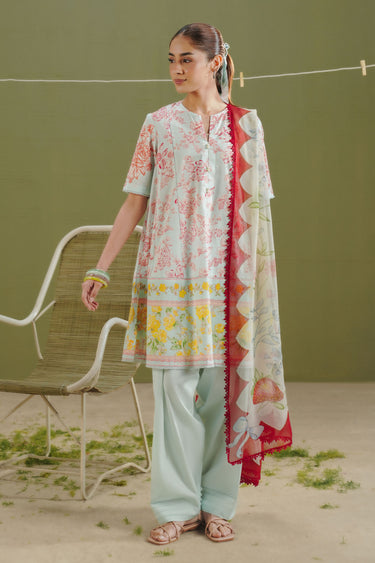 Coco by Zara Shahjahan Prints Unstitched Lawn 3Pc Suit D-04B Elvo