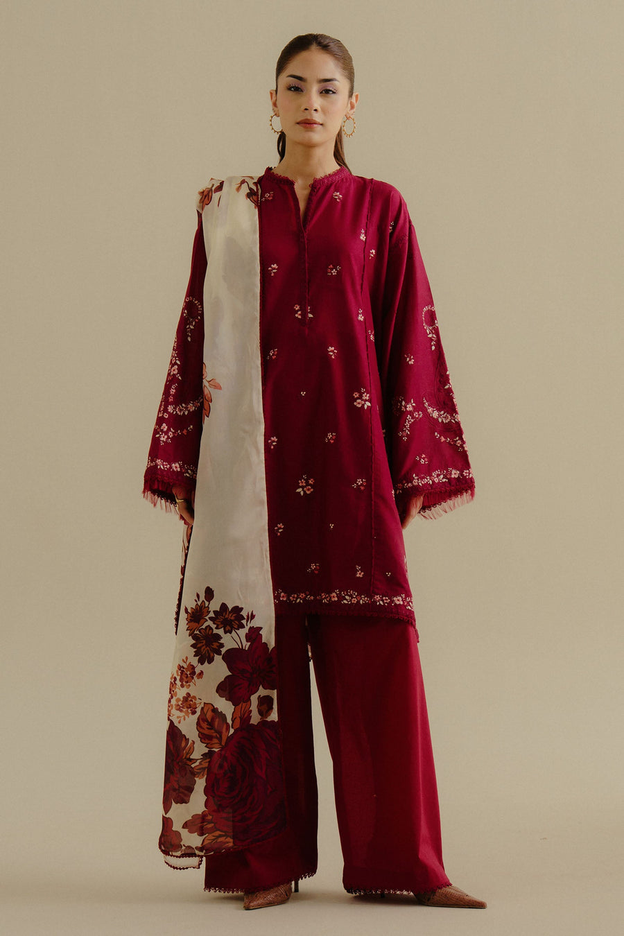 Coco by Zara Shahjahan Embroidered Lawn Unstitched 3Pc Suit 04B-YANA