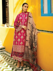 Zainab Chottani Embroidered Chikankari Lawn Unstitched 3Pc Suit D-04B Aanya