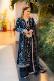 Saad Shaikh Fleurie Vol-02 Luxury Embroidered Raw Silk Unstitched 3Pc Suit - Belle