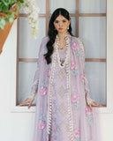 Zevk Flora Festive Embroidered Lawn Unstitched 3Pc Suit - LILLY