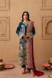 Emaan Adeel Sheherzadi Embroidered Chiffon Unstitched 3Pc Suit - KAVYA