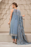 Falak by Zarif Unstitched Festive Formal Chiffon Suit ZF 05 BLUE BELL