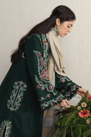 Coco Zara Shahjahan Embroidered Karandi Unstitched 3Pc D-2B OCHRE