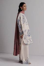 Coco Zara Shahjahan Embroidered Khaddar Unstitched 3Pc D-10B DIBA