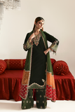 Emaan Adeel Zarposh Embroidered Velvet Unstitched 3Pc Suit - AARISH