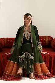 Emaan Adeel Zarposh Embroidered Velvet Unstitched 3Pc Suit - AARISH