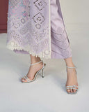 Zevk Flora Festive Embroidered Lawn Unstitched 3Pc Suit - LILLY