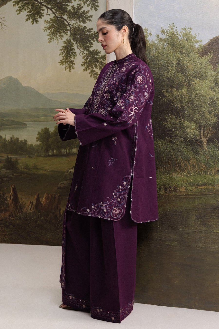 Coco Zara Shahjahan Embroidered Karandi Unstitched 3Pc D-5A SHAB
