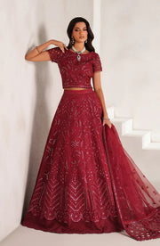 Zarif Muse Thread Embroidered Organza Unstitched 3Pc Suit ZE-MT-01 Sheen