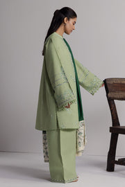 Coco Zara Shahjahan Embroidered Khaddar Unstitched 3Pc D-4B NEELAM