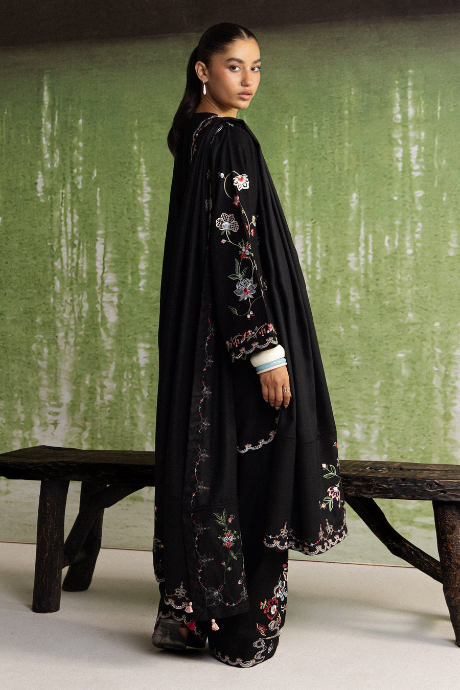 Coco Zara Shahjahan Embroidered Khaddar Unstitched 3Pc D-8A NAIRANG