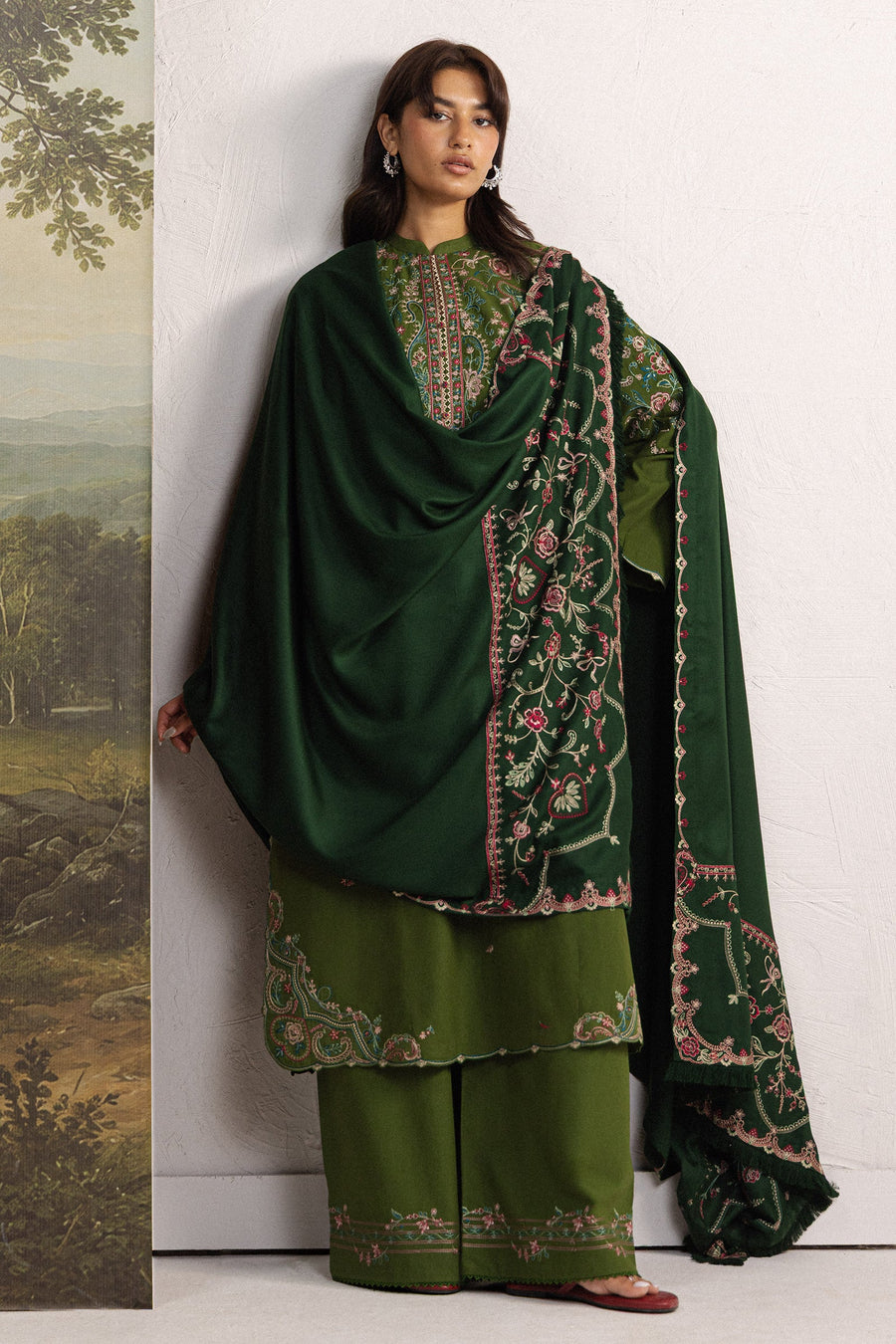 Coco Zara Shahjahan Embroidered Karandi Unstitched 3Pc D-5B SHAB