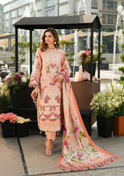 Elaf Premium Embroidered Khaddar Unstitched 3Ps Suit EPW-7B Flourishing Romance