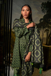 Maria.B M.Basics Printed Khaddar Unstitched 3Pc Suit D-06A