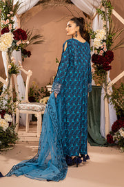 Safwa Greta Premium Embroidered Lawn Unstitched 3Pc Suit SGR-09