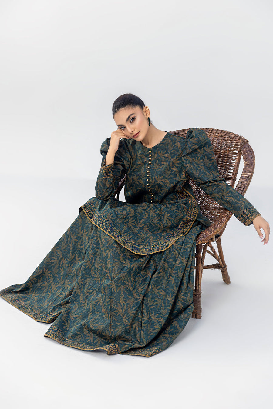 Safwa Orla Unstitched Printed Lawn 2Piece Suit - OR 95