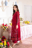 Neeshay Dastaan Embroidered Chiffon Unstitched 3Pc Suit - Gulzaib