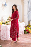 Neeshay Dastaan Embroidered Chiffon Unstitched 3Pc Suit - Gulzaib